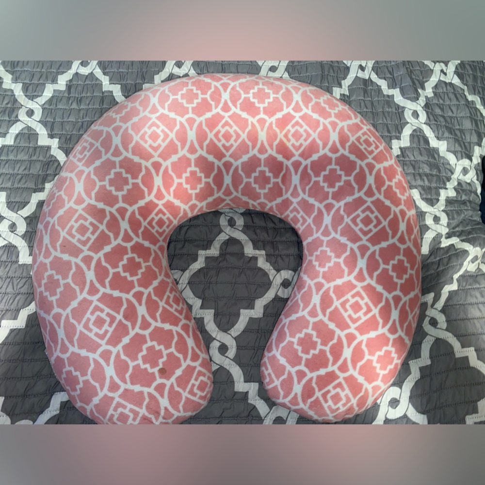 Pink baby girl Boppy Pillow